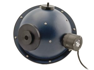 5.3 inch sphere with 3 ports and post and base. Spectraflect integrating sphere kit port plugs 