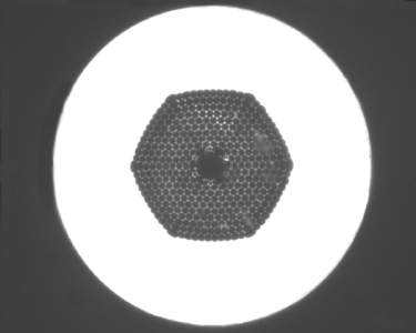 A highly periodic structure of air holes creates a photonic bandgap