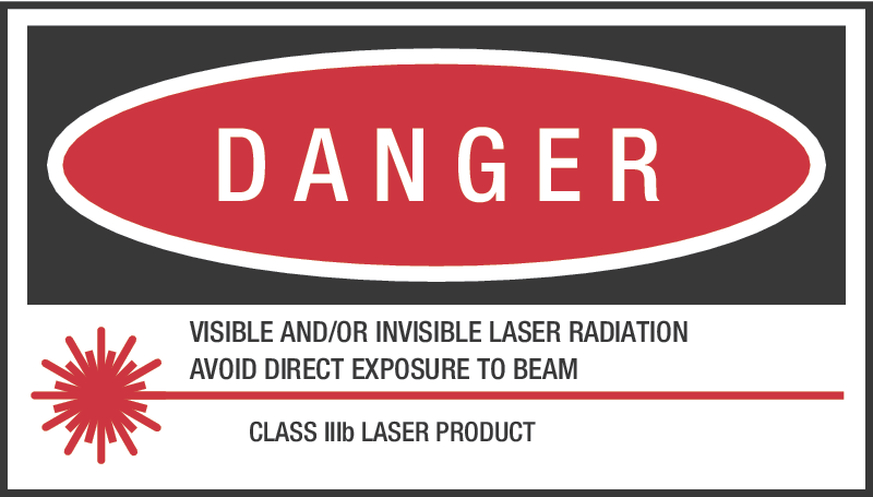 Class IIIb Laser Product Danger Label