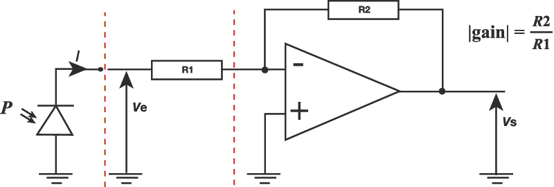 Electrical schematic of typical OE converter