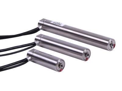 nanopositioning piezo stack actuators with 3 sizes shown