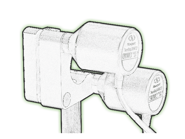 Diagram of a mirror mount with motorized linear actuator adjustments