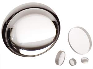 collection of uv fused silica bi-convex spherical lenses