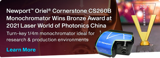MKS Oriel Cornerstone Monocromator Laser China Bronze Award