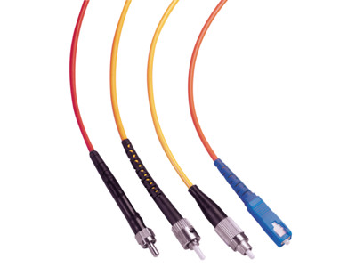 Examples of different fiber-optic connector types