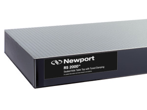 Newport RPR optical table corner view